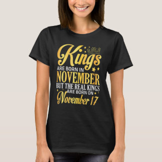 Könige sind im November Geboren, die wirklichen Kö T-Shirt