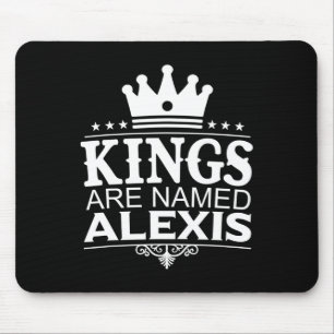 Könige werden Alexis Funny Personalisierter Name J Mousepad