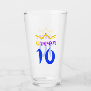 Königin 10 glas