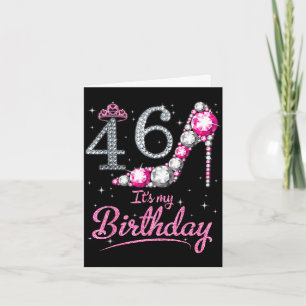 Königin 46 Jahre alter Geburtstag glücklicher Tag Karte