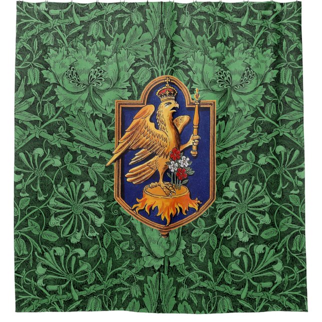 Königin Anne Boleyn Royal Falcon Abzeichen Duschvorhang (Vorderseite)