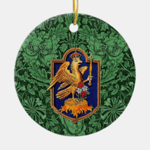 Königin Anne Boleyn Royal Falcon Abzeichen Keramik Ornament