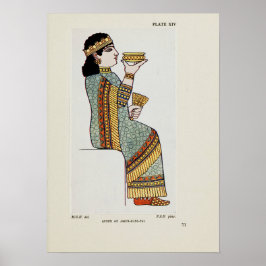 Königin Assur-Bani-Pal Alt-Assyrische Kostüme Poster