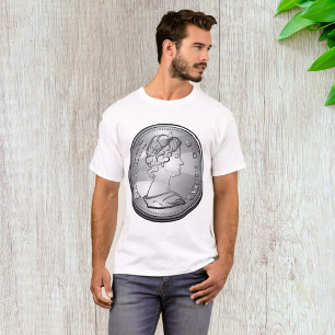Königin auf der Münze T-Shirt