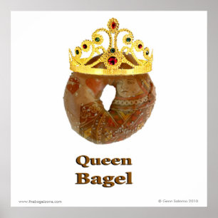Königin-Bagel Poster