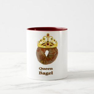 Königin-Bagel Zweifarbige Tasse