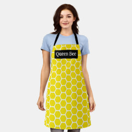Königin Bee gelb Schürze