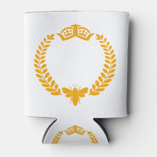 Königin Bee. Laurel mit Biene und Krone Dosenkühler