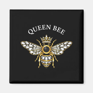 Königin Biene Blumenkrone Biene Illustration Natur Magnet