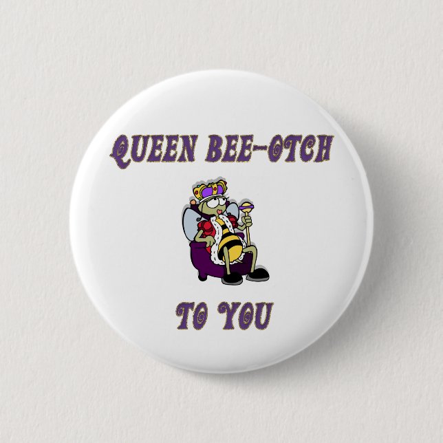 Königin Biene-otch Button (Vorderseite)