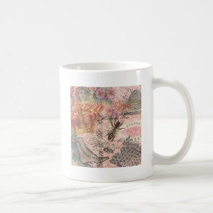 Königin Biene Vintage Schöne Collage Tasse