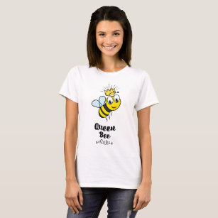 Königin-Bienen-niedliche Hummel-Biene mit Krone T-Shirt