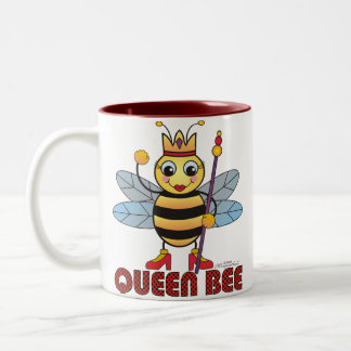 Königin-Bienen-Tasse Zweifarbige Tasse