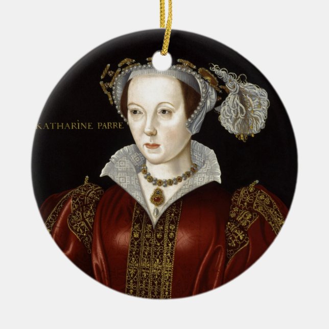 Königin Catherine Parr Keramik Ornament (Vorne)