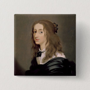 Königin Christina von Schweden 1652 Button