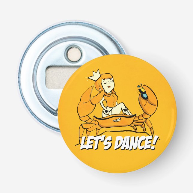 Königin Crab Reggae Girl Flaschenöffner (Vorderseite)