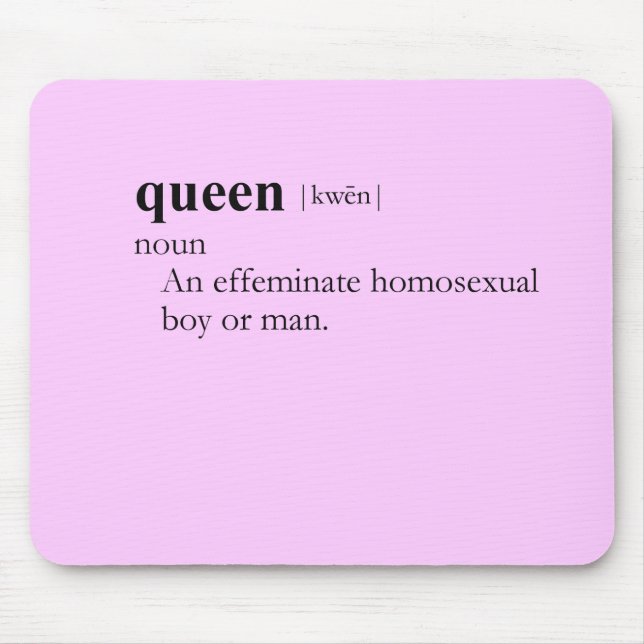 KÖNIGIN (Definition) Mousepad (Vorne)