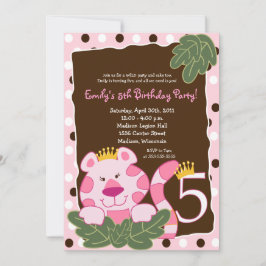 KÖNIGIN DER 5. JUNGLE EINLADUNG