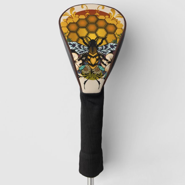 Königin der Bienen Golf Headcover (Vorderseite)