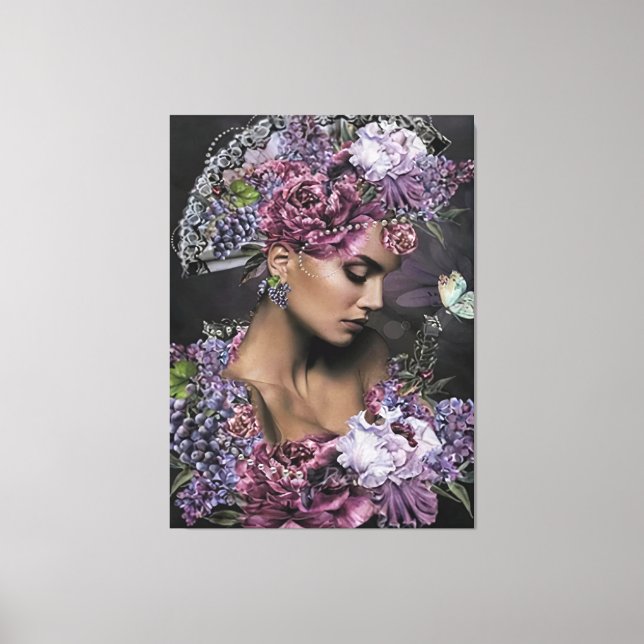 Königin der Blume Leinwanddruck (Vorderseite)