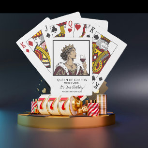 Königin der Cheers Geburtstag Spielkarten Prost