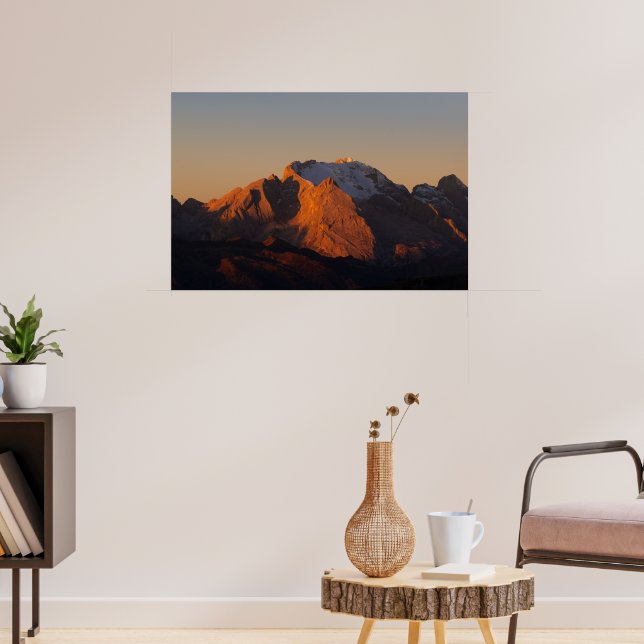 Königin der Dolomiten Marmolada Poster (Wohnzimmer 3)