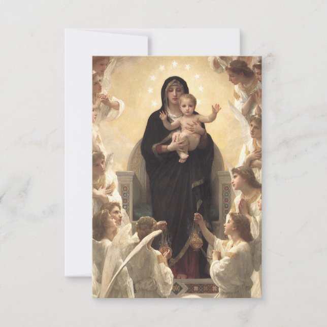 Königin der Engel Regina Angelorum von Bouguereau (Vorderseite)