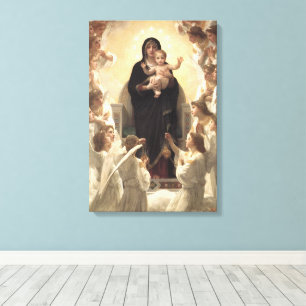 Königin der Engel Regina Angelorum von Bouguereau Leinwanddruck