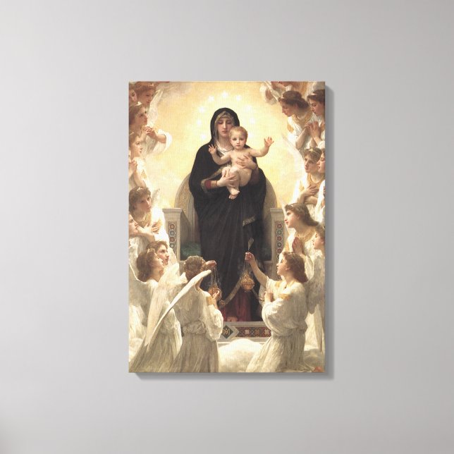 Königin der Engel Regina Angelorum von Bouguereau Leinwanddruck (Vorderseite)