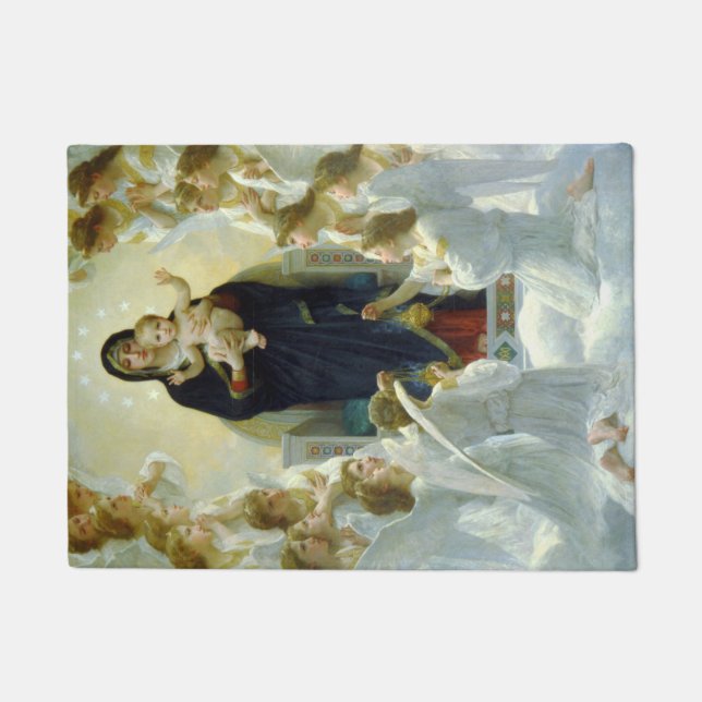 Königin der Engel (von Bouguereau) Fußmatte (Vorderseite)