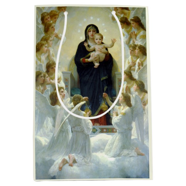 Königin der Engel (von Bouguereau) Mittlere Geschenktüte (Vorderseite)
