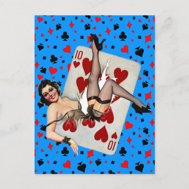 Königin der gebrochenen Herzen Postkarte (Vorderseite)