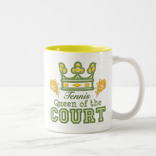 Königin der Gerichts-Tennis-Tasse Zweifarbige Tasse
