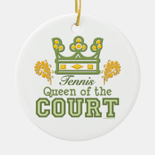 Königin der Gerichts-Tennis-Verzierung Keramik Ornament