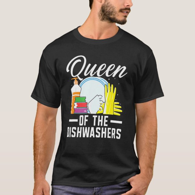 Königin der Geschirrspüler Jo T-Shirt (Vorderseite)