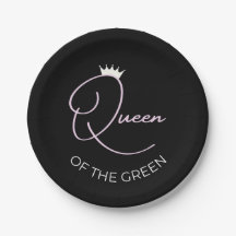 Königin der Grünen Teller zum Thema Golf
