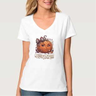 Königin der Grusel Halloween-Kürbis-Shirt T-Shirt