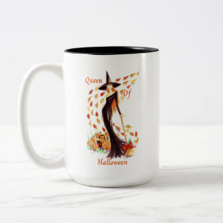 Königin der Halloween-Tasse Zweifarbige Tasse