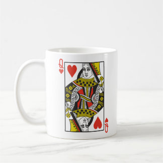 Königin der Herz-Spielkarten Kaffeetasse