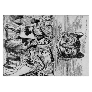 Königin der Herz- und Cheshire-Katze Schneidebrett