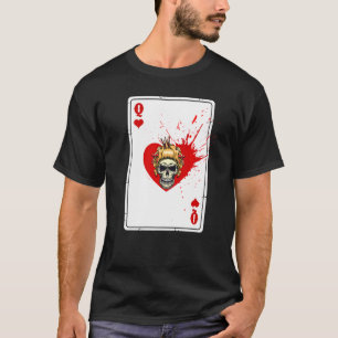 Königin der Herzen Kartenhalter Halloween Splashy T-Shirt