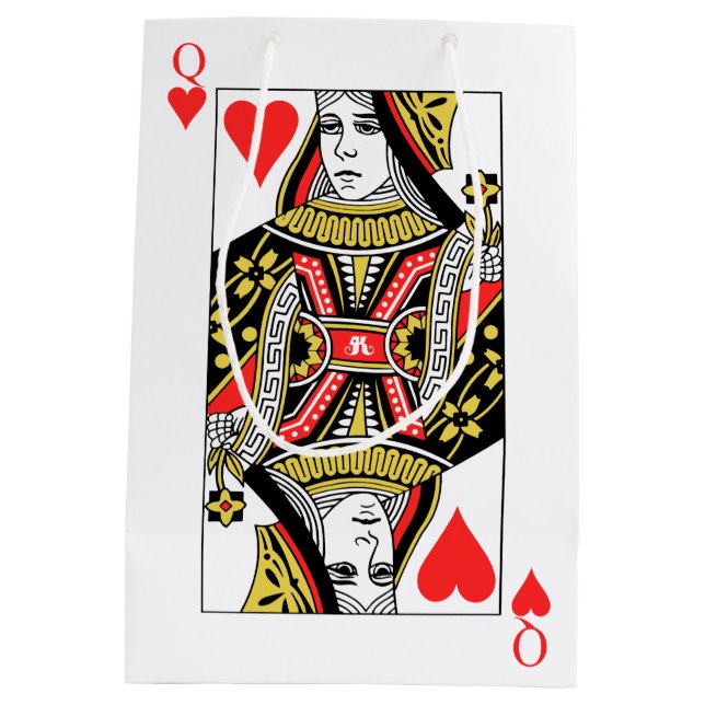 Königin der Herzen Mittlere Geschenktüte (Rückseite)