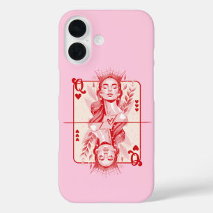 Königin der herzen Preppy Art iPhone 16 Hülle