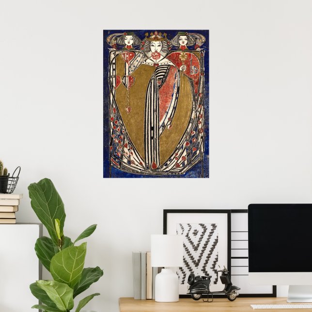 Königin der Herzen von Margaret Macdonald Mackinto Poster (Heimbüro)