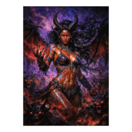 Königin der Hölle Lilith Fotodruck