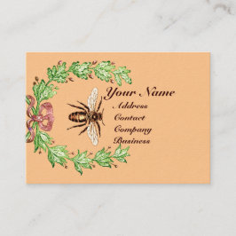 KÖNIGIN DER HONEY BIES IN SKEP / RINDFLEISCH VISITENKARTE