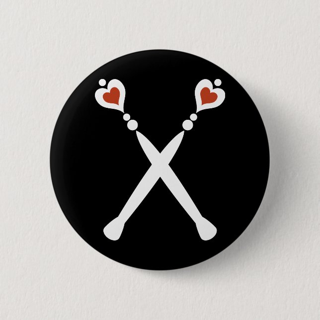 Königin der Hörschepter Button (Vorderseite)