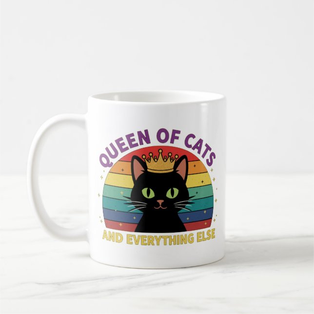 Königin der Katzen Kaffeetasse (Links)