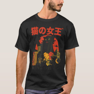 Königin der Katzen schwarze Monsterkatze Vintage J T-Shirt