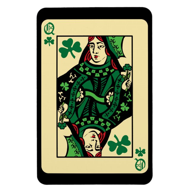 Königin der Kleeblätter Magnet (Vertikal)
